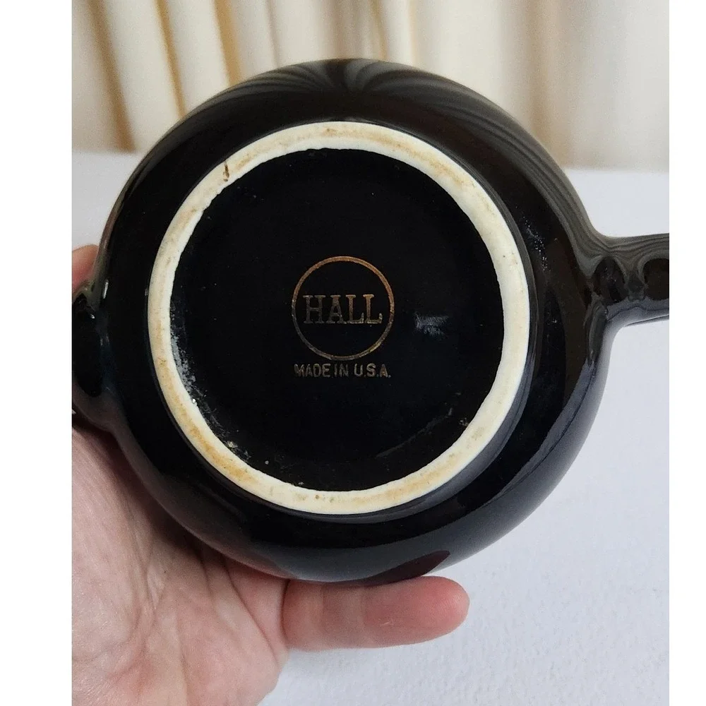 Hall Pottery Teapot -- Black